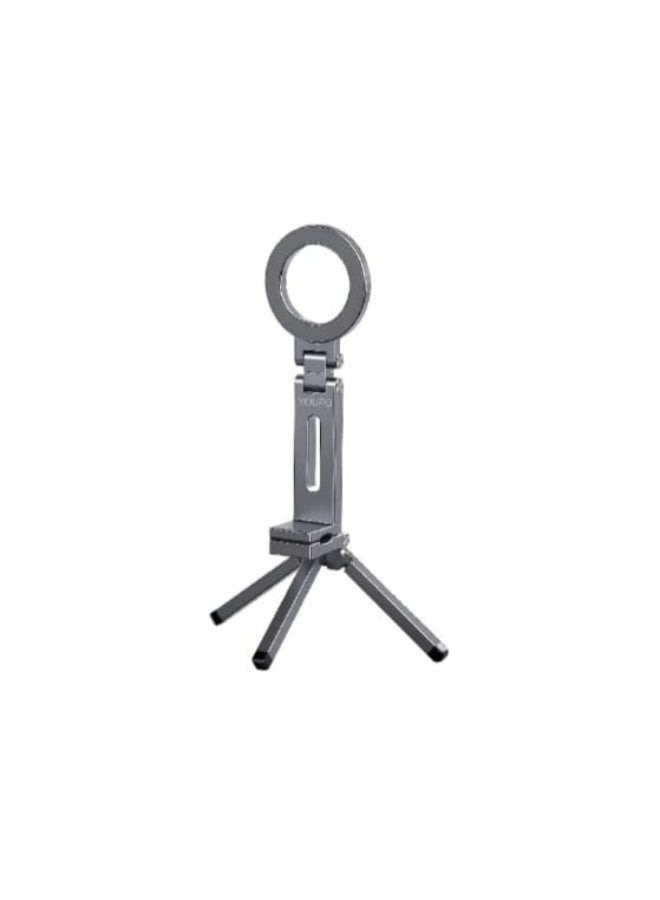 YOUFO Aluminum Alloy Multifunctional Magnetic Bracket - Adjustable Tripod Stand, 360° Rotation, Heavy Duty Mount for Desk, Vlogging, and Live Streaming - Image 1